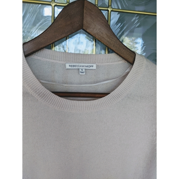 NEW Rebecca Minkoff Regina blush pink knit Sweater SM - Picture 10 of 10